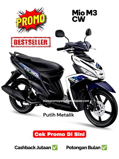 Yamaha Mio M3 putih promo yamaha mio m3 putih