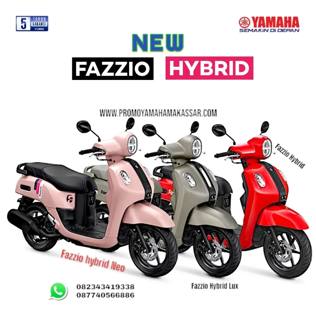 Harga dan angsuran motor fazzio hybrid, fazzio hybrid neo dan fazzio hybrid lux makassar 2026