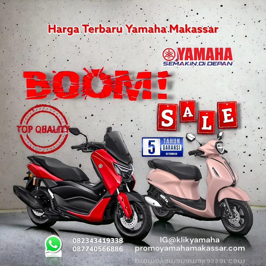 Harga terbaru Yamaha Makassar, harga motor Yamaha makassar 2025