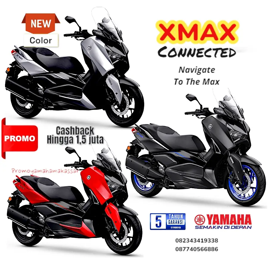 Harga dan angsuran motor yamaha xmax connected Makassar 2026