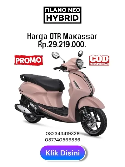 harga motor filano pink makassar 2024, harga dan angsuran motor yamaha filano pink terbaru makassar
