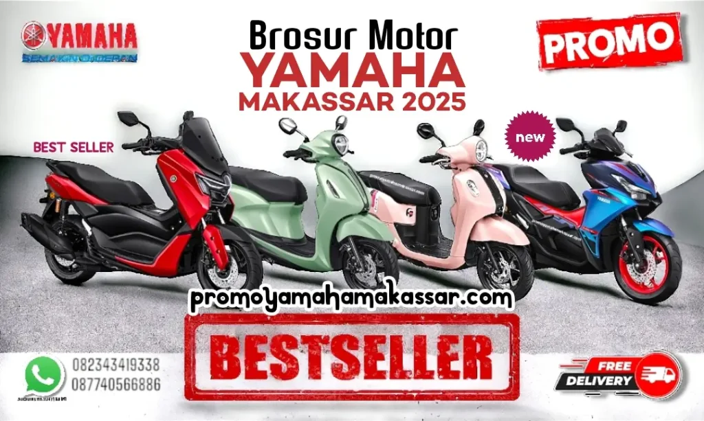 Brosur motor Yamaha Makassar 2025, brosur motor Yamaha makassar Januari 2025, brosur motor Yamaha Makassar tahun 2025