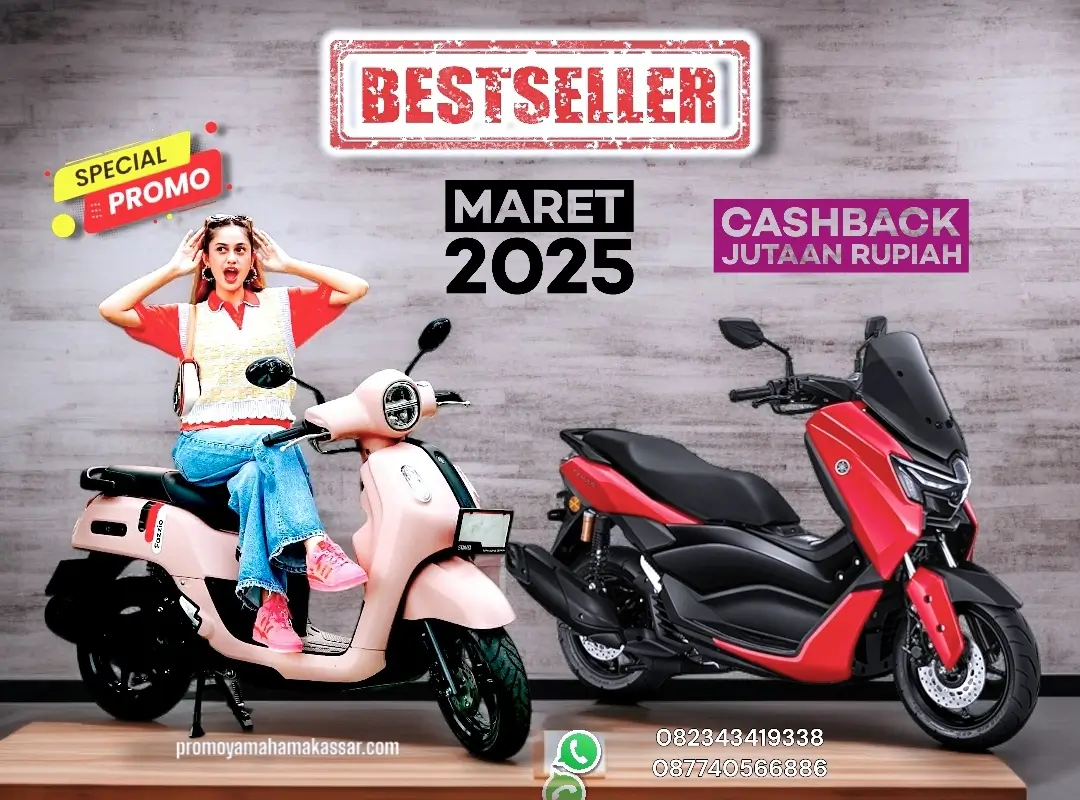 Brosur motor Yamaha Makassar bulan Maret 2025, harga Yamaha Maret 2025 Makassar, brosur Yamaha makassar Maret 2025