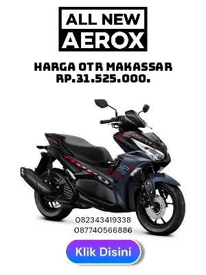 harga motor yamaha all new aerox 155 makassar 2025, brosur motor all new aerox 155 makassar 2025