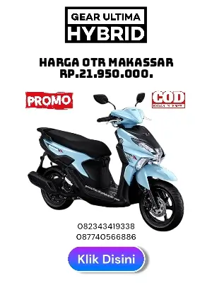 harga yamaha gear ultima hybrid makassar 2025, brosur harga motor gear ultima makassar 2025