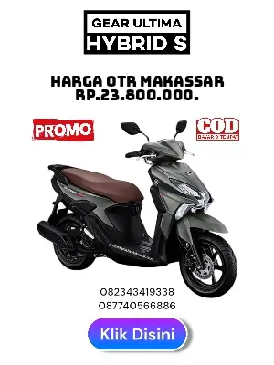 Harga yamaha gear ultima hybrid s makassar 2025, brosur motor gear ultima hybrid s 2025 makassar