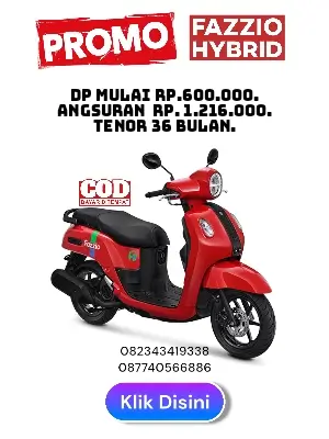 Promo motor yamaha fazzio hybrid makassar 2025, brosur promo motor fazzio hybrid makassar 2025, promo cicilan motor fazzio terbaru 2025