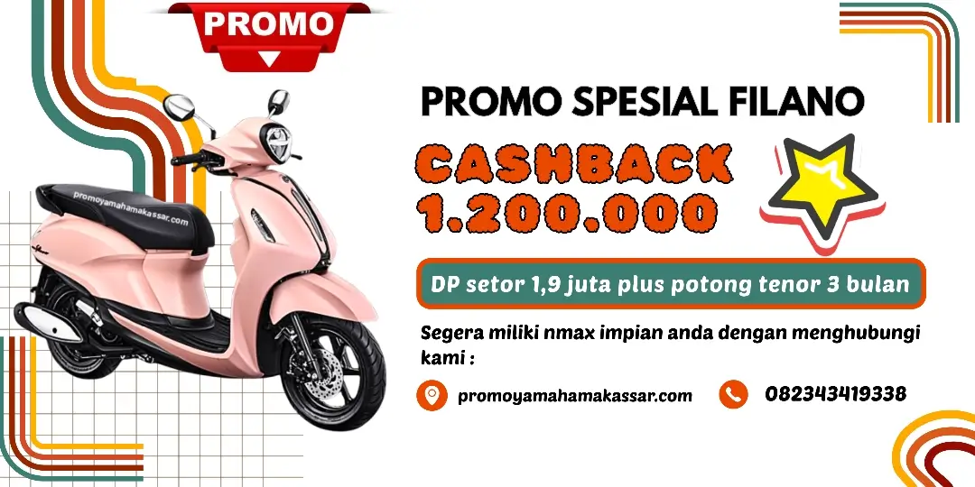 promo motor yamaha filano makassar 2025, brosur promo motor filano makassar 2025, angsuran motor yamaha filano makassar 2025, cashback motor filano makassar 2025