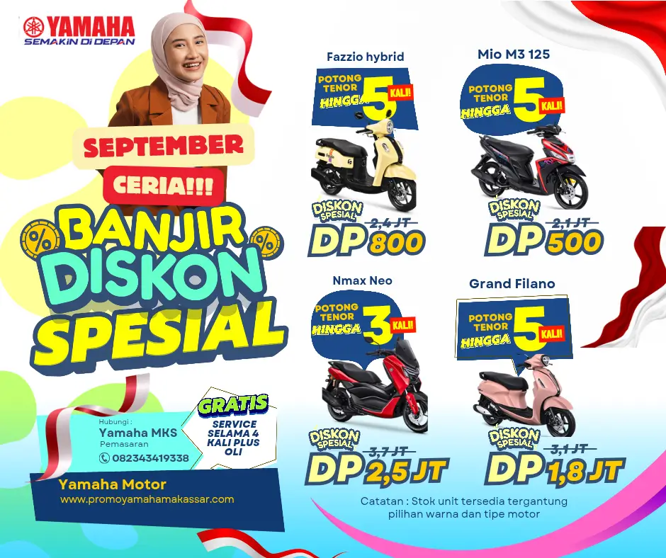 Brosur yamaha makassar, brosur motor yamaha makassar 2025, brosur motor yamaha september 2025 makassar, brosur harga motor yamaha makassar tahun 2025, daftar harga motor yamaha 2025 makassar, harga motor yamaha tahun 2025, promo motor yamaha makassar 2025, promo motor yamaha tahun 2025, kredit motor yamaha makassar, pricelist daftar harga motor yamaha makassar 2025