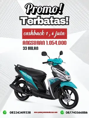 Promo Mio M3, promo Mio M3 makassar 2025, promo Yamaha Mio M3 makassar 2025, promo motor yamaha mio m3 makassar 2025, brosur motor yamaha mio m3 makassar 2025, DP motor Mio M3 makassar 2025, cicilan motor yamaha mio m3 makassar 2025
