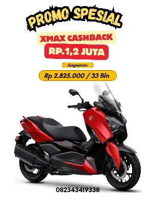 Promo yamaha xmax, promo motor yamaha xmax 250cc makassar, promo motor yamaha xmax connected makassar 2026, brosur promo harga dan angsuran yamaha xmax makassar 2026