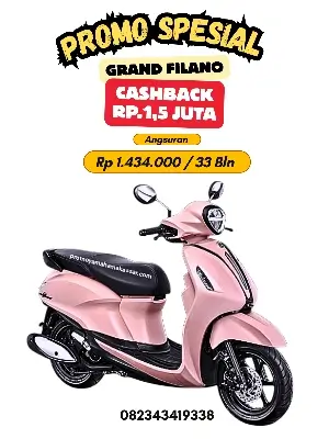 Promo motor filano 2025, promo motor Yamaha grand filano 2025 makassar, promo yamaha filano pink makassar 2025, brosur promo motor filano hybrid neo makassar 2025, brosur harga dan angsuran motor grand Filano makassar 2025, promo kredit motor Filano hybrid Lux 2025