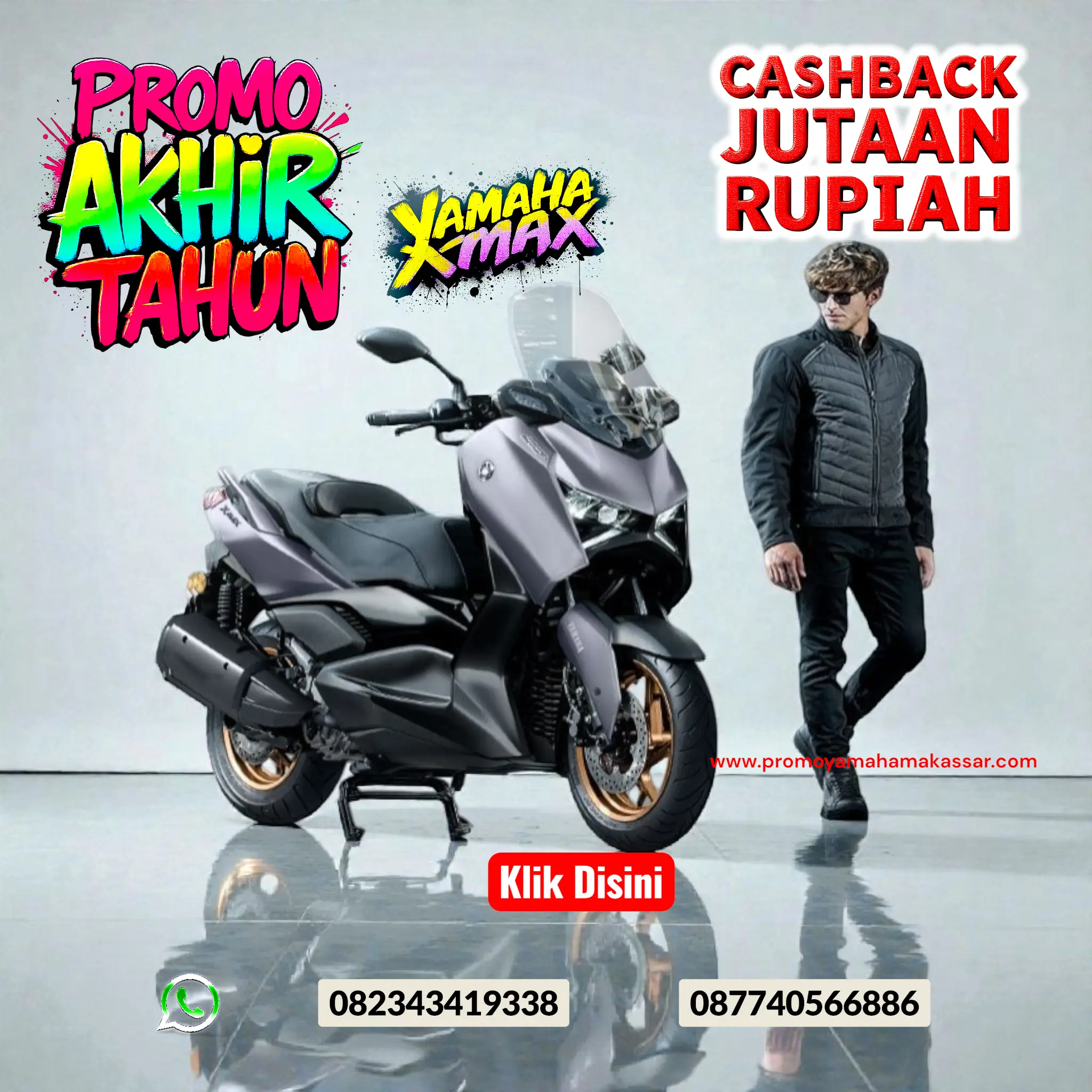 Promo yamaha xmax, promo motor yamaha xmax 2025 makassar, brosur harga dan angsuran motor xmax 250cc makassar 2025