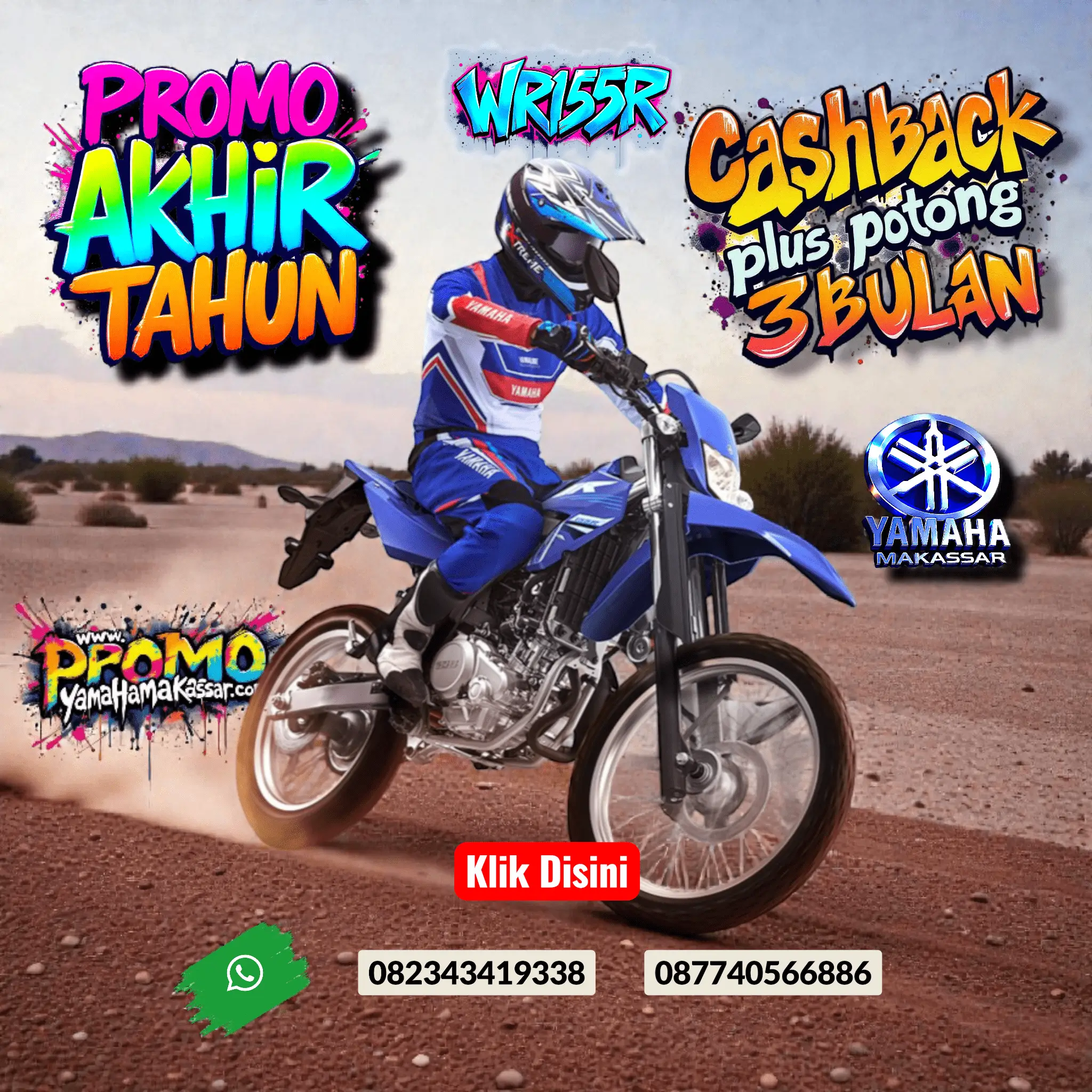 promo motor wr155 makassar 2025, promo motor yamaha wr155 terbaru, brosur promo motor yamaha wr155r makassar 2025, harga dan angsuran motor yamaha wr155 makassar 2025