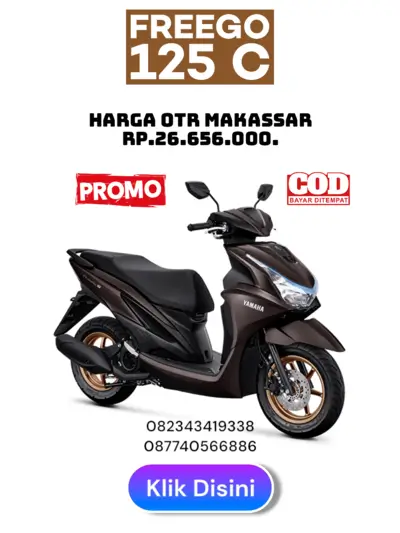 Harga freego connected 2026, harga motor yamaha freego connected makassar 2026, brosur motor yamaha freego connected makassar 2026, brosur harga dan angsuran motor yamaha freego c makassar 2026.