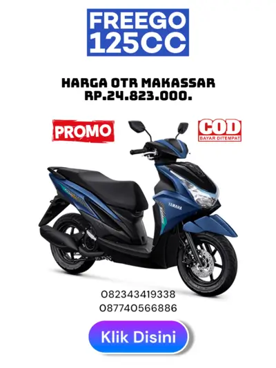 Harga freego makassar 2026, harga motor yamaha freego 125 makassar 2026, brosur motor freego 125 makassar 2026, brosur harga dan angsuran motor freego makassar 2026