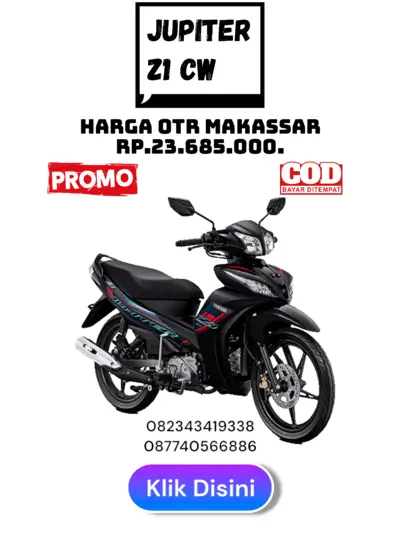 Harga jupiter makassar 2026, harga motor yamaha jupiter z1 makassar 2026, harga dan angsuran motor yamaha jupiter z1 makassar 2026, brosur harga dan angsuran yamaha jupiter makassar 2026.
