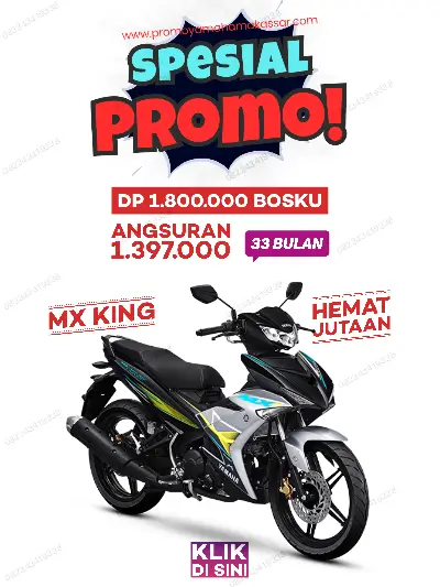 Promo mx king 2026, promo motor mx king 2026, promo motor yamaha mx king makassar 2026, brosur promo motor mx king 2026 makassar, harga dan angsuran terbaru motor mx king makassar 2026, kredit motor mx king makassar 2026