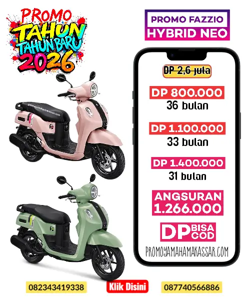 promo yamaha fazzio 2026, promo motor fazzio pink makassar 2026, promo motor yamaha fazzio warna pink makassar 2026, cicilan motor yamaha fazzio pink makassar 2026.