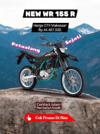 Brosur harga wr155 2026, brosur harga motor wr 155 2026, brosur harga motor yamaha wr155 makassar 2026, promo motor yamaha wr155 makassar 2026.