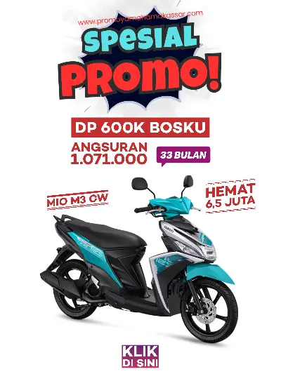 Promo yamaha mio m3 cw, promo yamaha mio m3 cw makassar 2026, promo motor yamaha mio m3 makassar, kredit motor yamaha mio m2 cw makassar 2026.