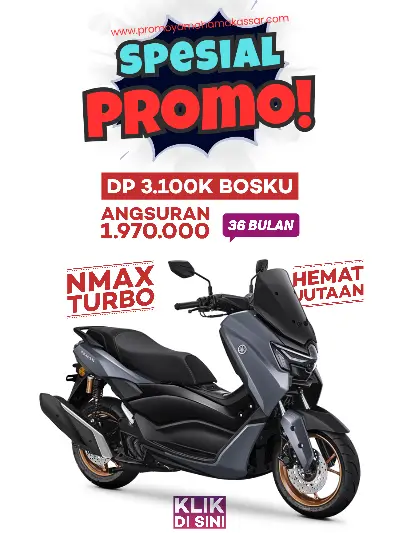Promo yamaha nmax turbo 2026, promo motor nmax turbo makassar 2026, kredit motor nmax turbo makassar 2026, cicilan motor nmax turbo makassar 2026.