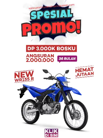 Promo yamaha wr155 r, promo motor yamaha wr155 makassar 2026, promo yamaha wr155 makassar 2026, kredit motor yamaha wr155 makassar 2026.