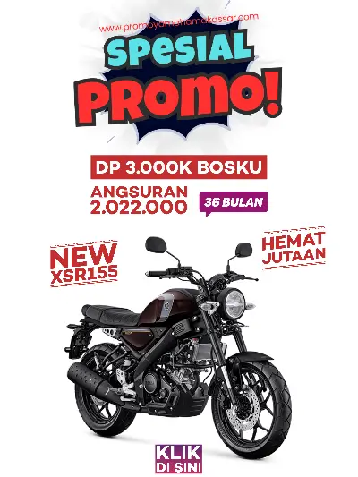 Promo yamaha xsr155 makassar 2026, kredit motor xsr155 makassar 2026, cicilan promo yamaha xsr155 makassar 2026.