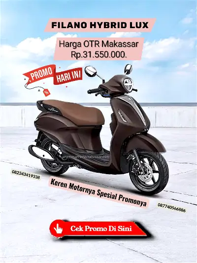 Brosur harga filano hybrid lux makassar 2026, brosur yamaha grand filano makassar 2026, brosur motor filano hitam magma makassar 2026, harga motor filano hybrid lux makassar 2026.