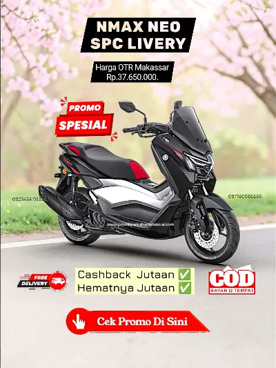Brosur nmax spc livery 2026, brosur harga nmax black max makassar 2026, brosur yamaha nmax livery black max makassar 2026, Harga nmax spc livery black max makassar 2026.