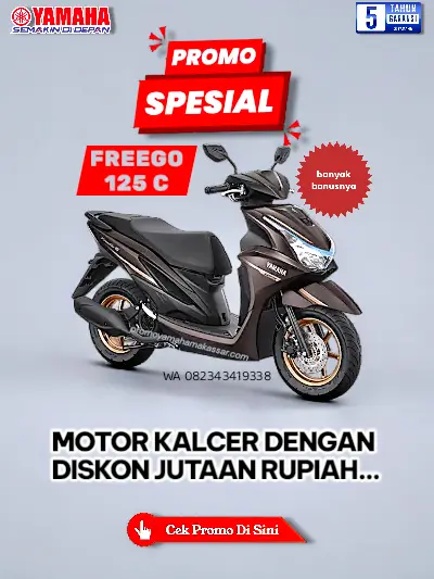 Promo yamaha freego 2026, Promo yamaha freego 125 makassar 2026, kredit motor freego 125 makassar 2026, cicilan motor freego 125 makassar 2026.