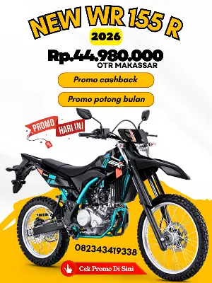 promo yamaha wr155 2026, brosur yamaha Wr155 2026, brosur harga wr155 2026, brosur harga motor wr 155 2026, brosur harga motor yamaha wr155 makassar 2026, promo motor yamaha wr155 makassar 2026.