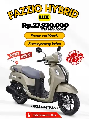 Harga fazzio hybrid lux 2026, brosur yamaha fazzio hybrid lux makassar 2026.
