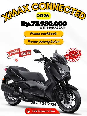 Harga yamaha xmax 2026, brosur motor xmax makassar 2026, harga dan angsuran motor xmax makassar 2026.