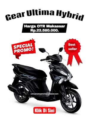 brosur gear ultima hybrid, brosur yamaha gear ultima hybrid makassar 2026, harga motor gear ultima hybrid makassar, harga dan angsuran motor gear ultima hybrid makassar 2026.