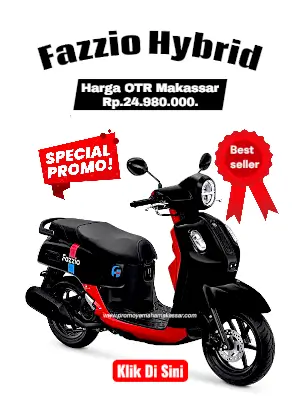 Brosur harga fazzio hybrid 2026, brosur yamaha fazzio hybrid makassar 2026, harga motor fazzio hybrid makassar 2026, harga dan angsuran motor fazzio makassar 2026.