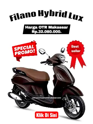 brosur harga filano hybrid lux, brosur yamaha grand filano makassar 2026, harga motor filano hybrid lux makassar 2026, harga dan angsuran motor filano makassar 2026.