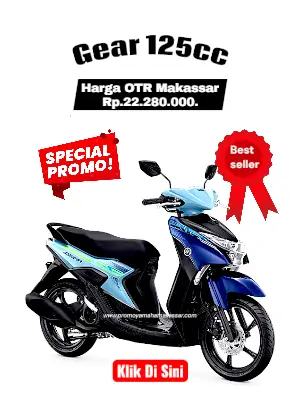 brosur harga gear 2026, brosur yamaha gear 125 makassar 2026, harga motor gear 125 makassar 2026, harga dan angsuran motor gear 125 makassar 2026.