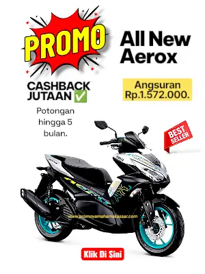 promo all new aerox 2026, brosur promo motor aerox makassar 2026, kredit motor all new aerox makassar 2026.