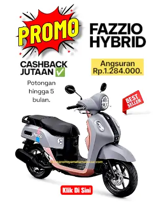 Promo fazzio hybrid makassar, promo fazzio hybrid makassar 2026, promo yamaha fazzio hybrid makassar 2026, promo motor fazzio hybrid dp murah 2026, kredit motor fazzio makassar 2026.