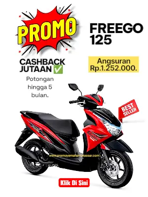 promo yamaha freego 125, promo motor freego makassar 2026, promo motor freego c makassar 2026, kredit motor freego makassar 2026, promo dp murah freego 2026.