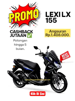 promo yamaha lexi 2026, promo motor lexi lx 155 makassar 2026, kredit motor lexi lx 155 makassar 2026, cicilan motor lexi lx 155 makassar 2026.