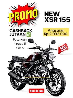 promo yamaha xsr 155 2026, promo yamaha xsr 155 makassar 2026, promo motor xsr155 makassar 2026, kredit motor xsr 155 makassar 2026.